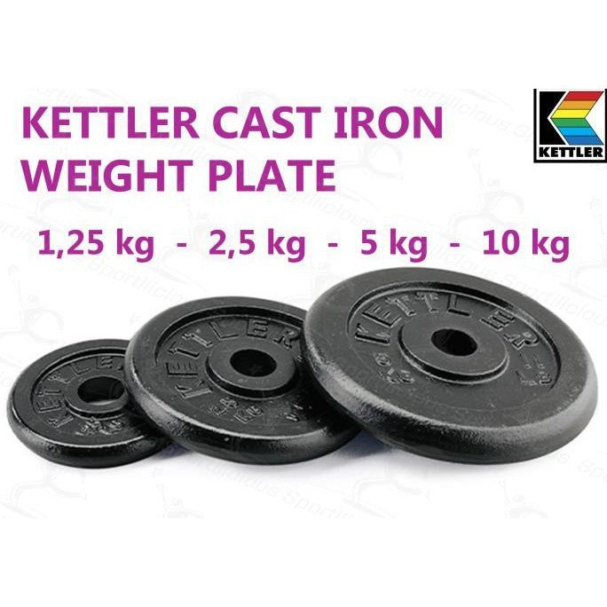 Kettler Cast Iron Weight Plate 2.5KG 0876-000 / 803-010