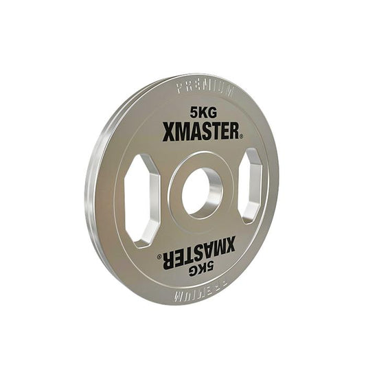 XMASTER Steel Plate Chromed Powerlifting Grip Calibrated IPF Fitness Strength gym ROGUE ELEIKO - 5kg Sepasang