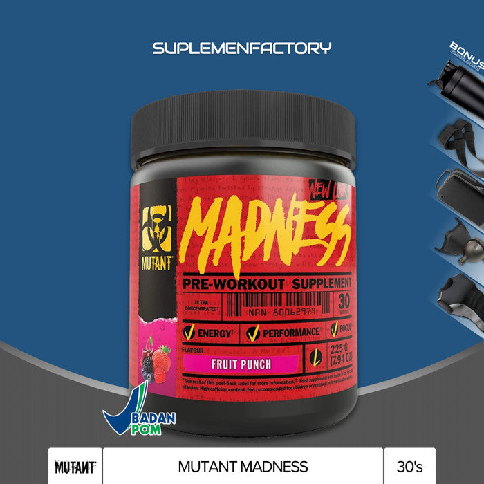 Mutant Madness 30 Serving Pre Workout BPOM