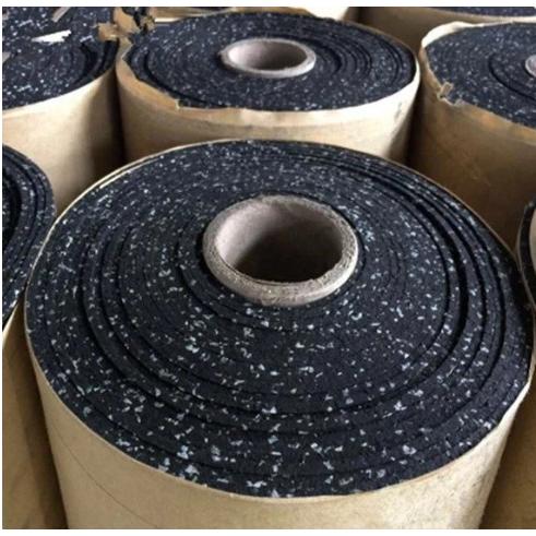 Karpet Gym Roll Bintik Putih 6mm - Rubber Floor Karpet Gym Roll Lantai Fitness Bintik Putih tebal 6mm