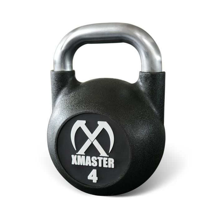 XMASTER Kettlebell Urethane CPU 4-32kg - Pegangan Nyaman Anti-Slip Ergonomis untuk CrossFit & Powerlifting di Rumah Gym - 4kg