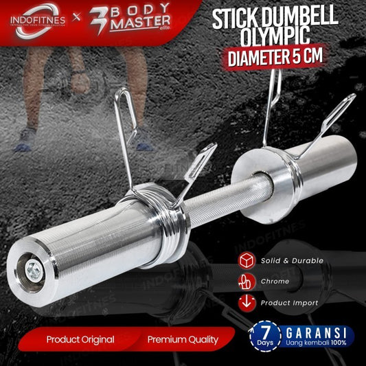 BODYMASTER Stick 50CM Dumbell Olympic Plate 5cm - Gym besi barbell - Stick BM-A160