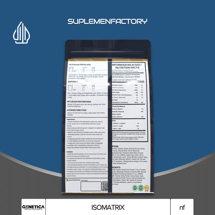 Genetica Isomatrix 5 Lbs Protein Isolate Matrix