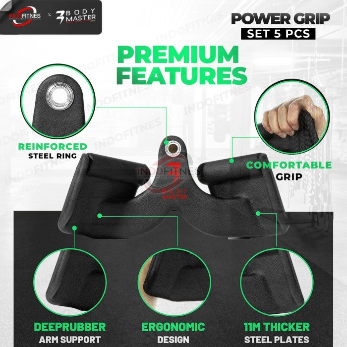 BODYMASTER Power Grip Cable Pulley A255 Lat pull down Handle Home Gym - TOPED