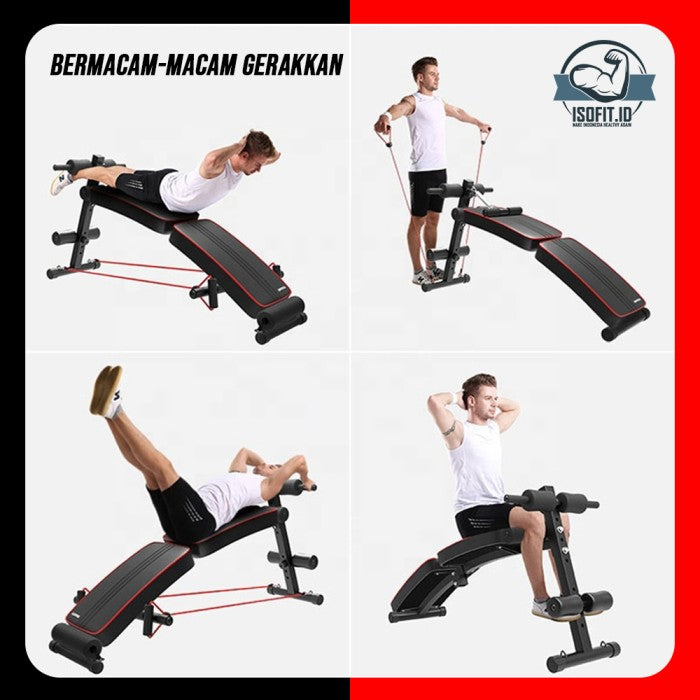 Gym Bench Press Portable / Kursi Alat Fitness bisa dilipat