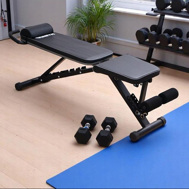 KINETIC DUMBBELL BENCH MULTIFUNGSI - HITAM