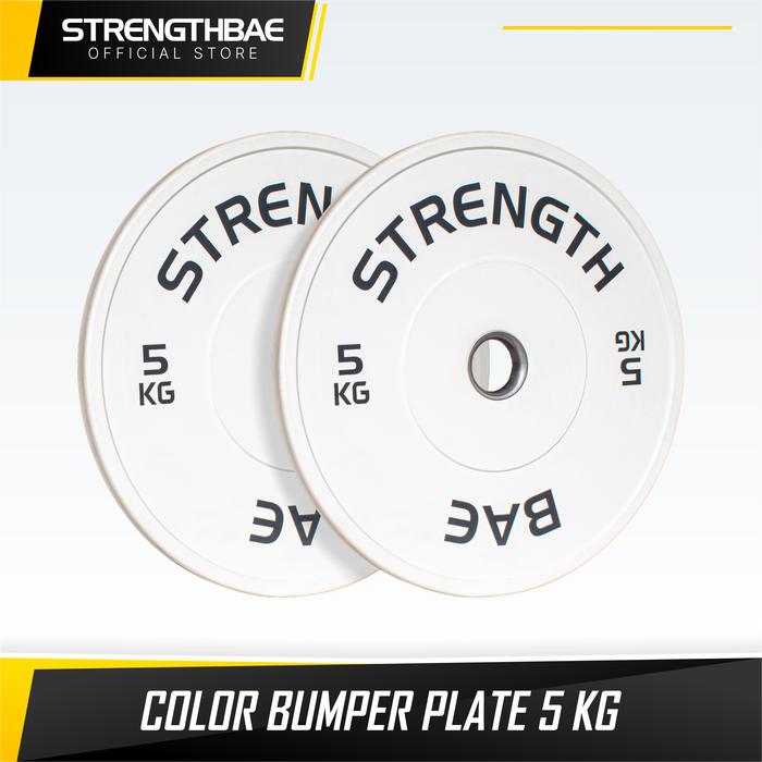 Color Bumper Plate STRENGTHBAE Weight Plates Beban 5 10 15 20 25 Kg - 15 Kg