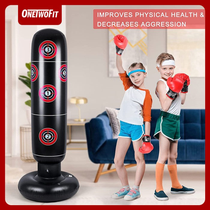 OneTwoFit Alat samsak Tinju 160 Cm Tinju Berdiri Standing Dewasa - SAMSAK
