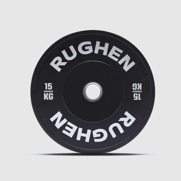 RUGHEN Black Reinforced Bumper Plates - 5 Kg
