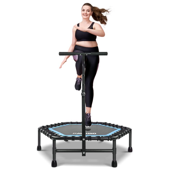 OneTwoFit Trampoline 50 Inci Lipat Bisu Dewasa Alat Olahraga Fitness - Hijau