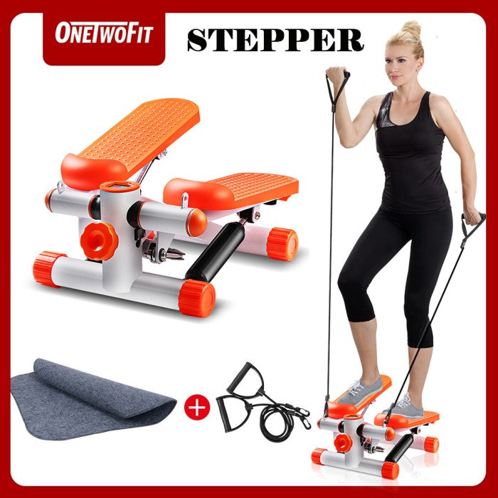 Onetwofit Stair steppers Steppers tangga bisu alat olahraga - Hitam