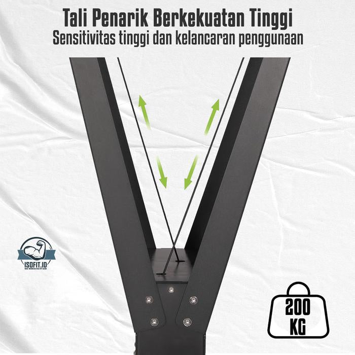 Air Resistance Ski Machine / Mesin Ski dalam Ruangan Tekanan Udara dengan LCD