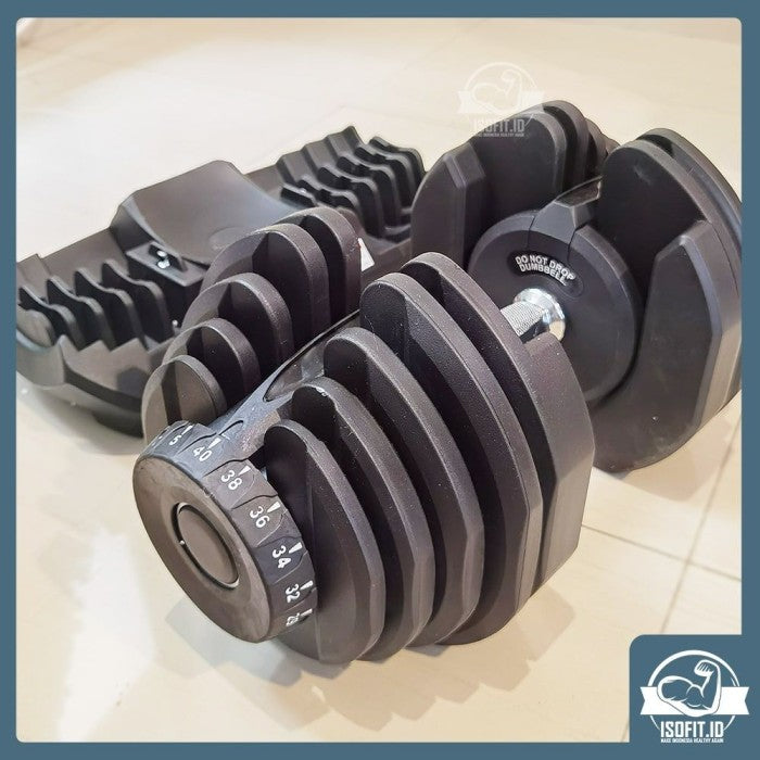 Adjustable Dumbbell Barbell / Alat Angkat Beban Set 5-40 KG
