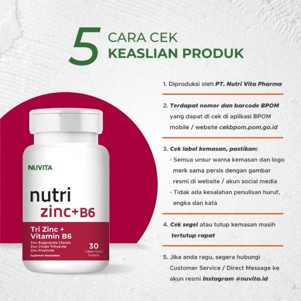 Nuvita Tri Zinc + Vitamin B6 [30]