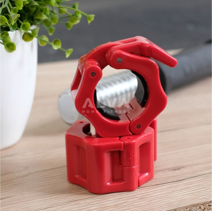 [2.5cm] Pengunci Adjustable Dumbell / Dumbel Collar Lock - MERAH