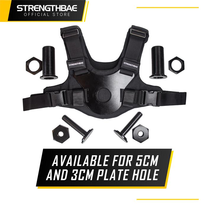 Plate Loaded Weighted Vest STRENGTHBAE Rompi Beban Adjustable Weight Vest Dengan Plat Beban Kalistenik Calisthenic - Lubang 5cm