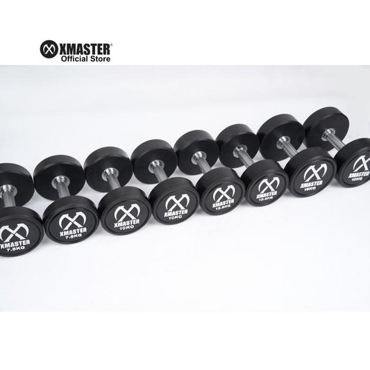 XMASTER CPU Dumbbell 2.5kg-25kg Set + Rack - Round 2,5~25kg