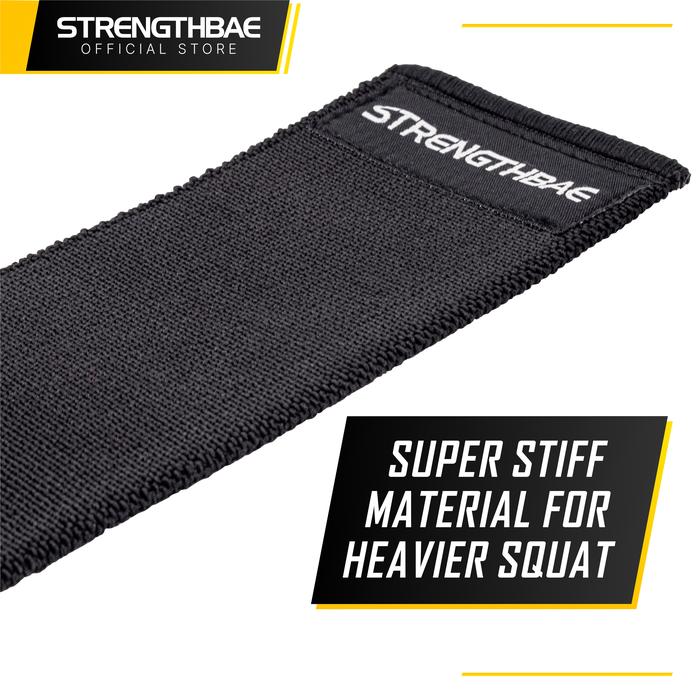 Knee Wraps STRENGTHBAE Powerlifting Knee Wrap Lutut Equipped Squat Gym