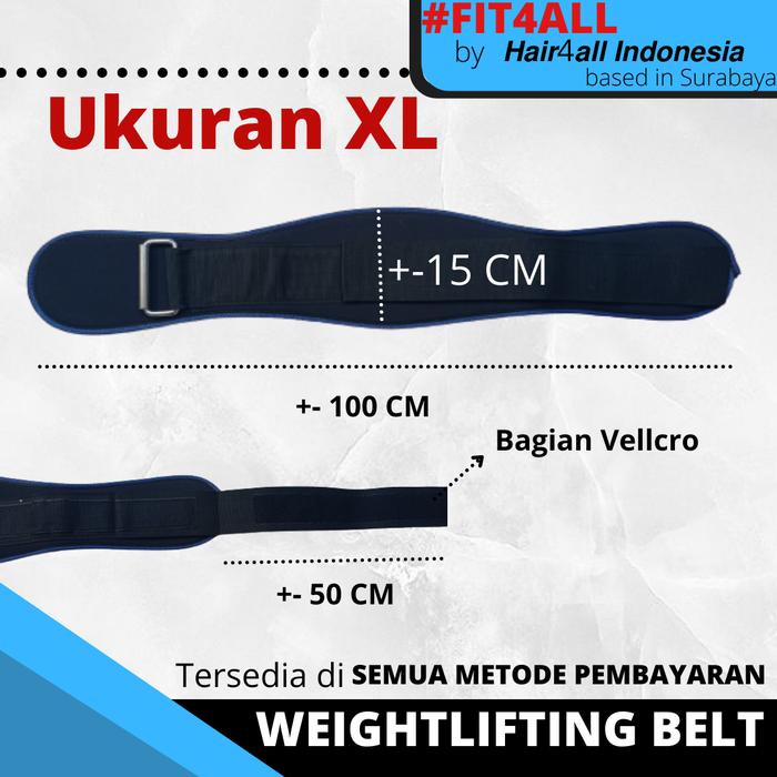 F504 WEIGHTLIFTING BELT STRAP SABUK IKAT PINGGANG GYM alat olah raga - L