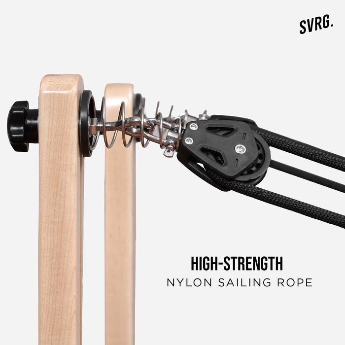 Pilates Reformer X Fordable - Maple Wood - SVRG - Alat Gym - Alat Pilates - Spesifikasi
