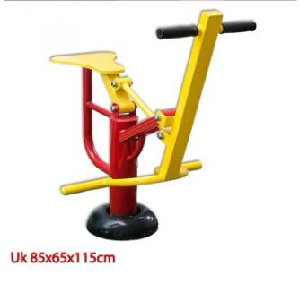 paket alat fitness outdoor taman olahraga bergaransi (3alat) elliptical, horse rider, upright bike