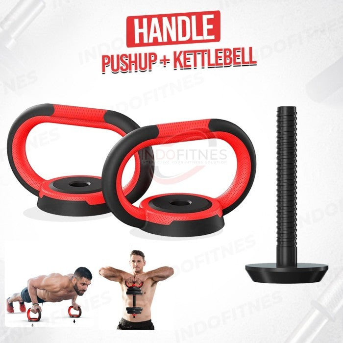 BODYMASTER 40KG BM-A015 Adjustable Dumbell Barbell ABS PVC dumbel - Kettle Handle, BELUM ONGKIR
