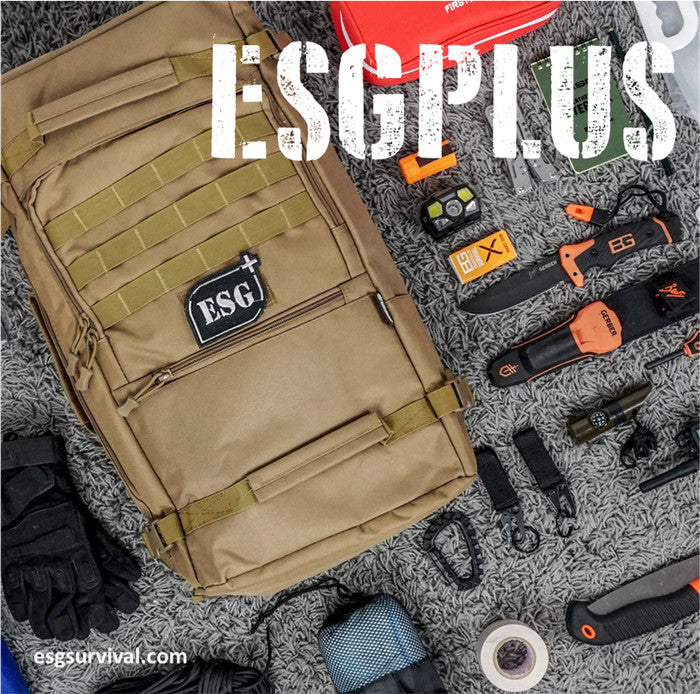 ESG ESSENTIAL 50 SURVIVAL BAG - TAS KESELAMATAN DARURAT LENGKAP - Hitam