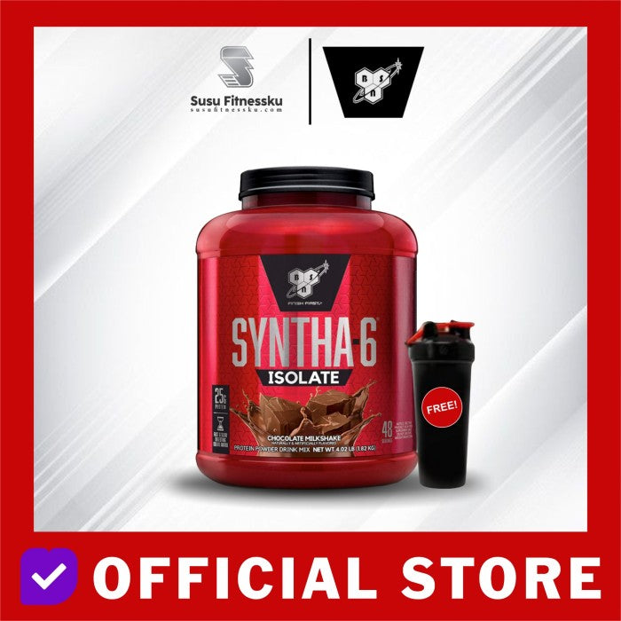 BSN Syntha Isolate 4 lb BSN SYNTHA-6 ISOLATE - Coklat, Bonus Shaker