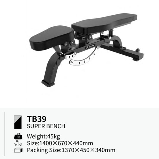 BRTW TB39 Adjustable Super Bench  / Comercial Equipment Fitness