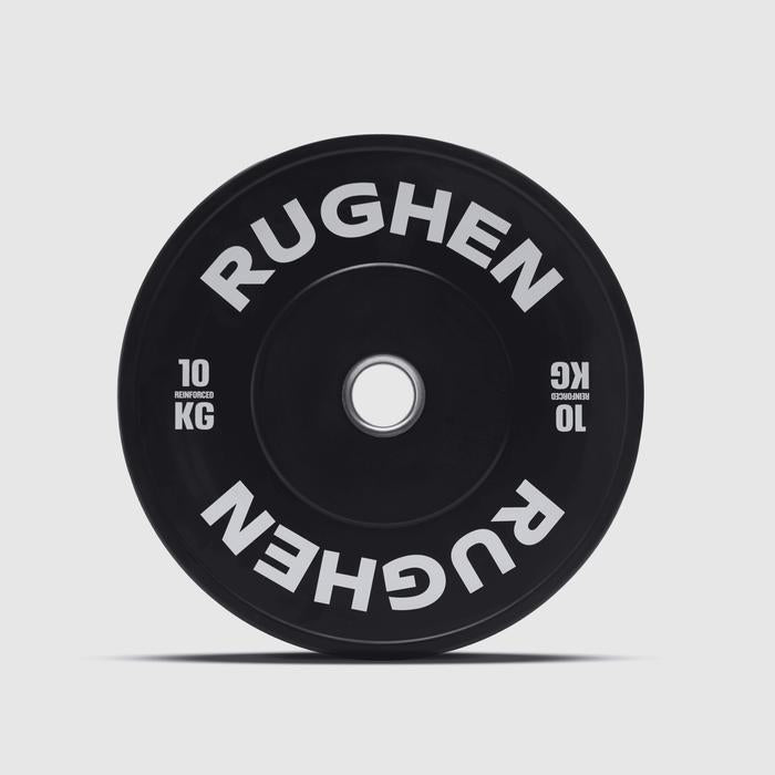 RUGHEN Black Reinforced Bumper Plates - 5 Kg