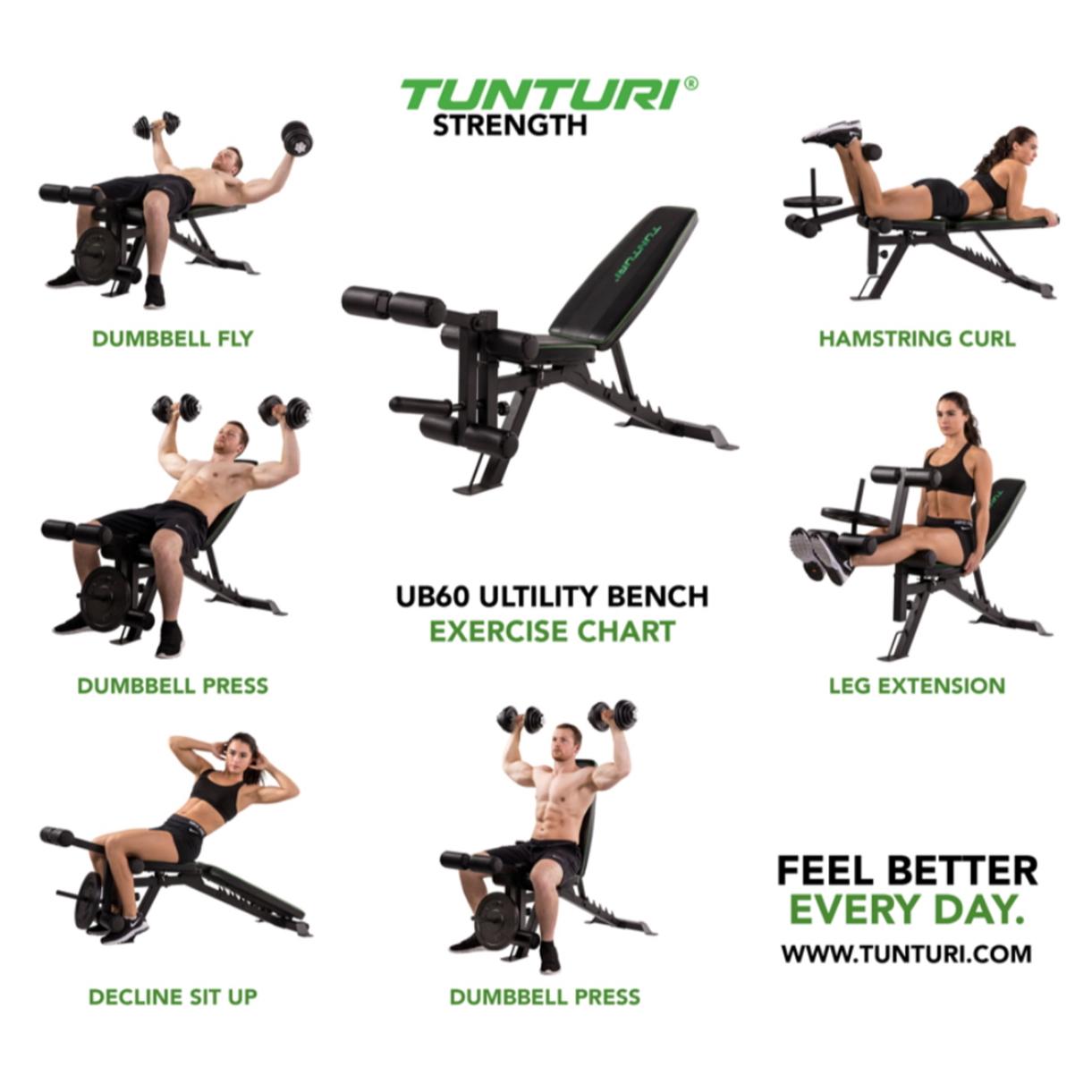 Tunturi Multi Bench Ub60 Hitam