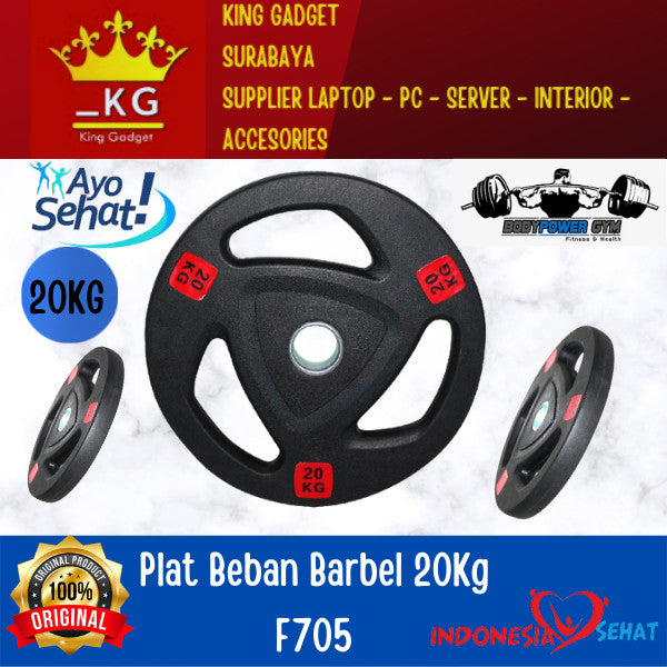 Baru Murah Promo Plat Beban Barbel 20Kg F705 gym fitness indonesia