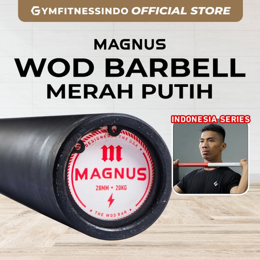 Barbell Magnus WOD Merah-Putih