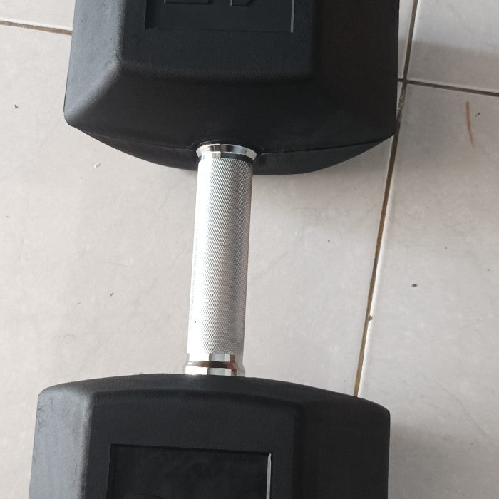 Dumbbell Hexagonal Rubber 2×45kg