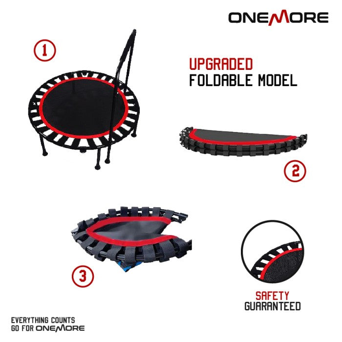 ONE MORE Trampoline Fitness Trampolin Dewasa Olahraga