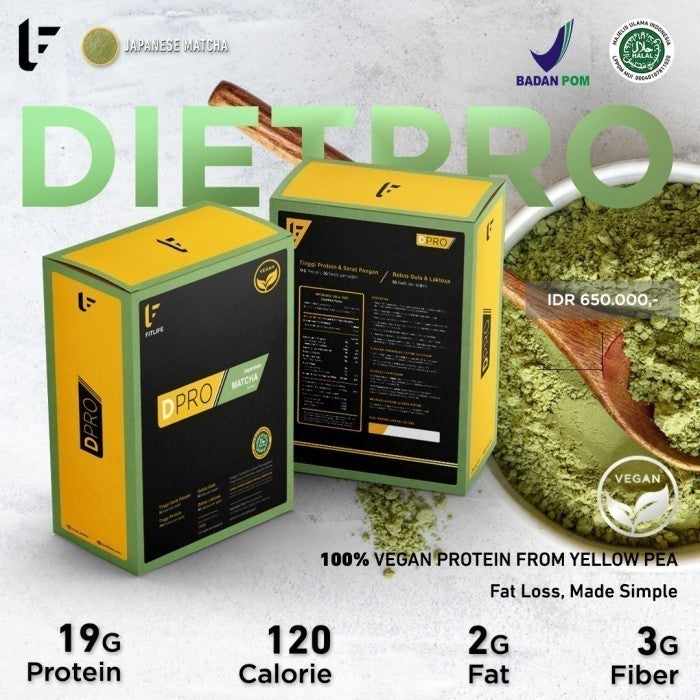 Fitlife Diet Pro Dietpro 60 servings True isolate true whey - Matcha