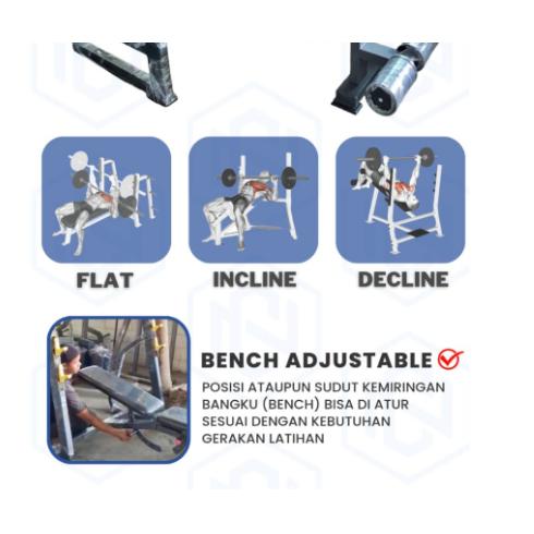 Bench press three in one standart import komersial original