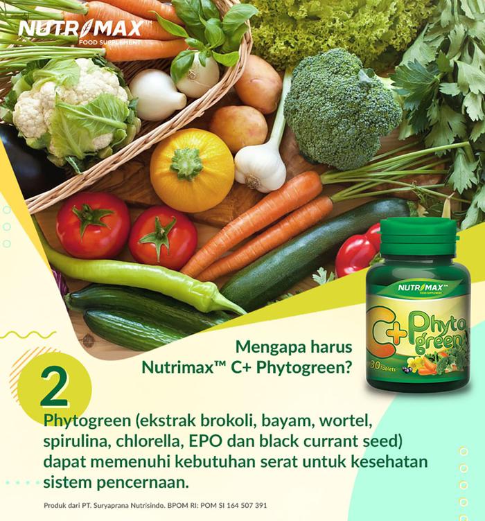 Nutrimax C+ Plus With Phytogreen Vitamin C Menjaga Kesehatan Dan Meningkatkan Daya Tahan Tubuh