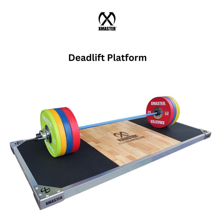 Xmaster Deadlift Platform Lantai Rubber Gym mat Tebal Kokoh PowerLifting Platform Fitness Heavy - Deadlift Platf