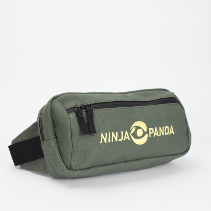 NINJA PANDA Waist Bag CrossFit NOBULL, Running Hiking Sports Waterproof Waxed Canvas ROGUE, ELEIKO Tas - Polar Grey