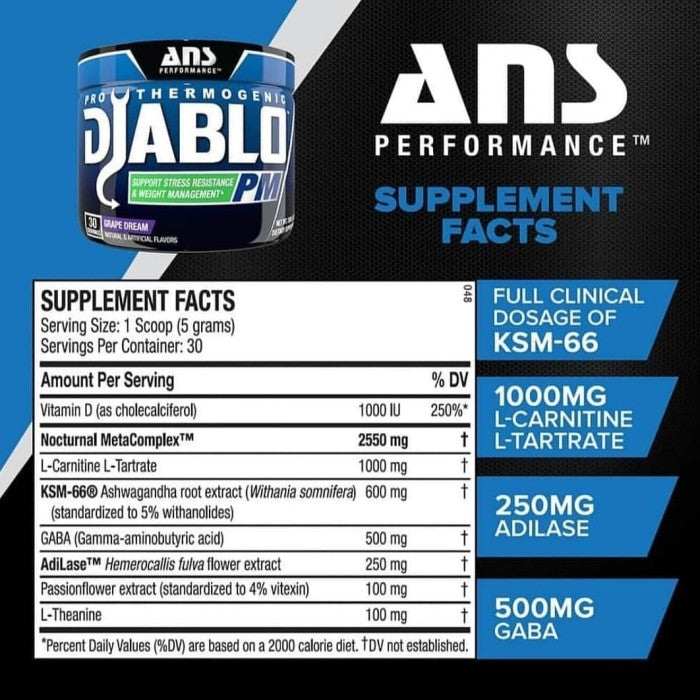 Ans Diablo PM 30 Serving Fat Burner Penurun Berat Badan dan Lemak