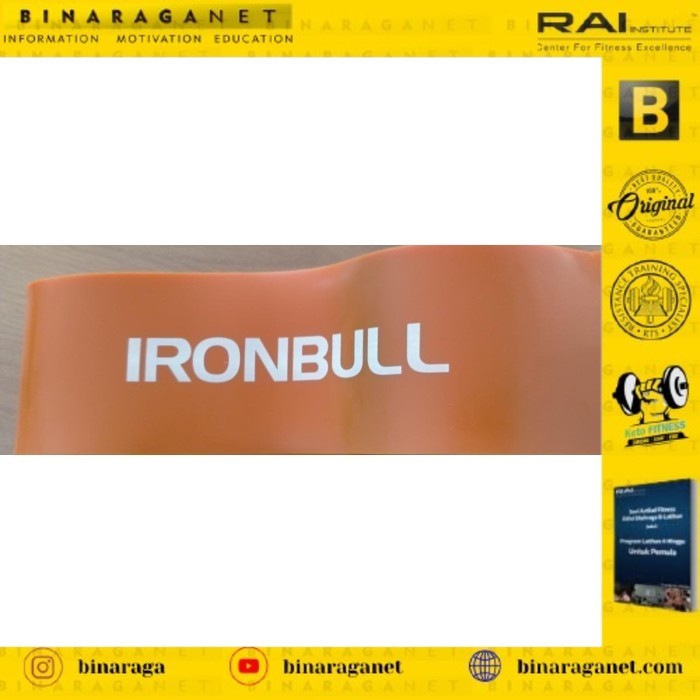 IRON BULL Resistance Power Band 2080*4.5*8.5mm Orange