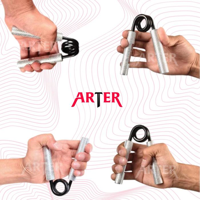 ARTER Hand Grip Besi Handgrip Aluminium FULL STEEL Alat Penguat Tangan - 100lbs