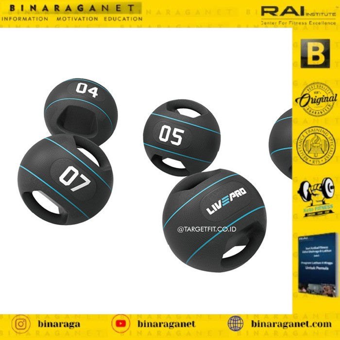 LIVEPRO DOUBLE GRIP MEDICINE BALL