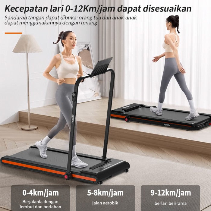 OneTwoFit 2 in 1 Running Pad 2.5HP Treadmill Listrik Lipat Treadmill Alat Fitness Treadmill