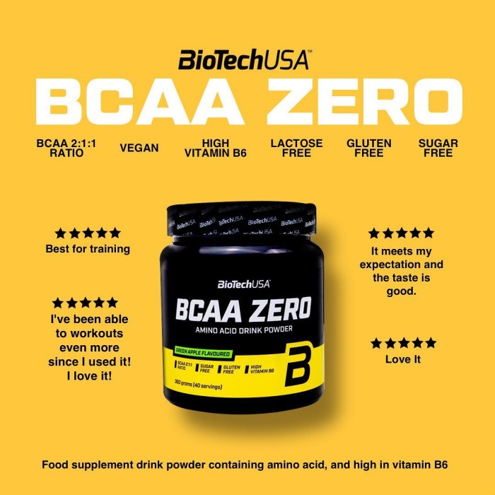 Biotech - BCAA ZERO 360 Gram (GREEN APPLE)