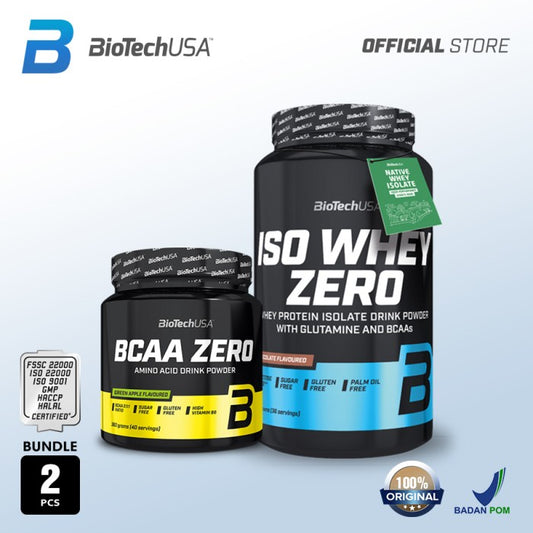 Bundle - ISOWHEY ZERO LACTOSE 908Gr + BCAA ZERO 360Gr - Coklat