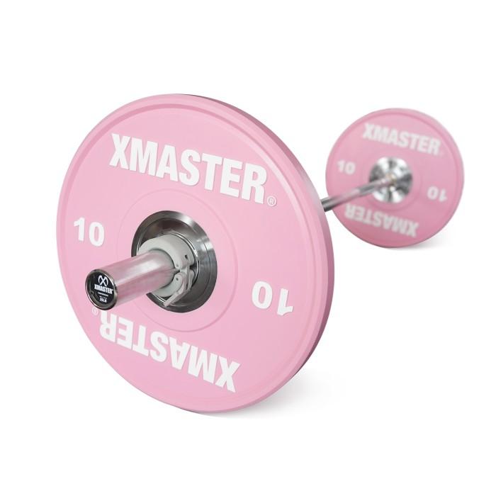 XMASTER Pelat Beban CPU Bumper Plate Set 5-25kg IWF Standar Gym Rumah CrossFit Powerlifting Warna IWF Aman Tahan Banting Garansi Resmi - 15kg Pair