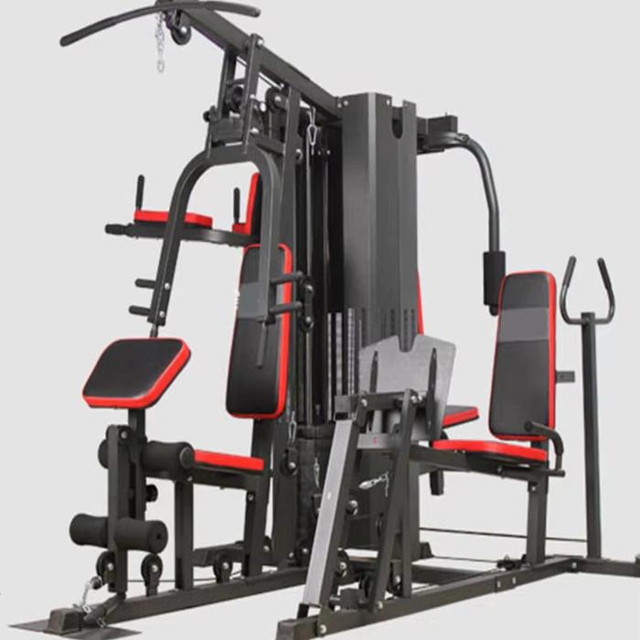 ORIGINAL Home gym 5 sisi Legpres Alat Fitnes angkat beban Home gym 5sisi Legpress dengan 2set weight stack  Usafit UF580