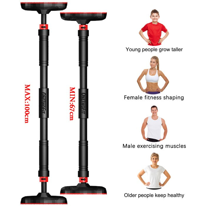 OneTwoFit Pull up bar alat olahraga Fitness Gym（No need to punch）